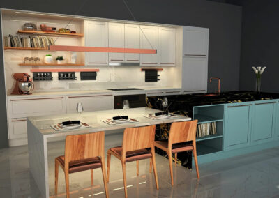 Lacquered Kitchen cabinets in Dubai UAE