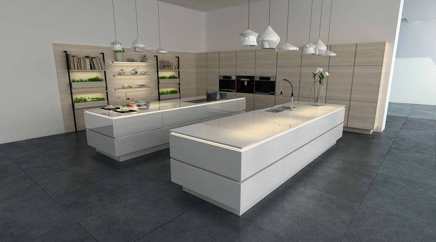 Modern luxury kitchen cabinets and design in Dubai, Abu Dhabi and Sharjah UAE