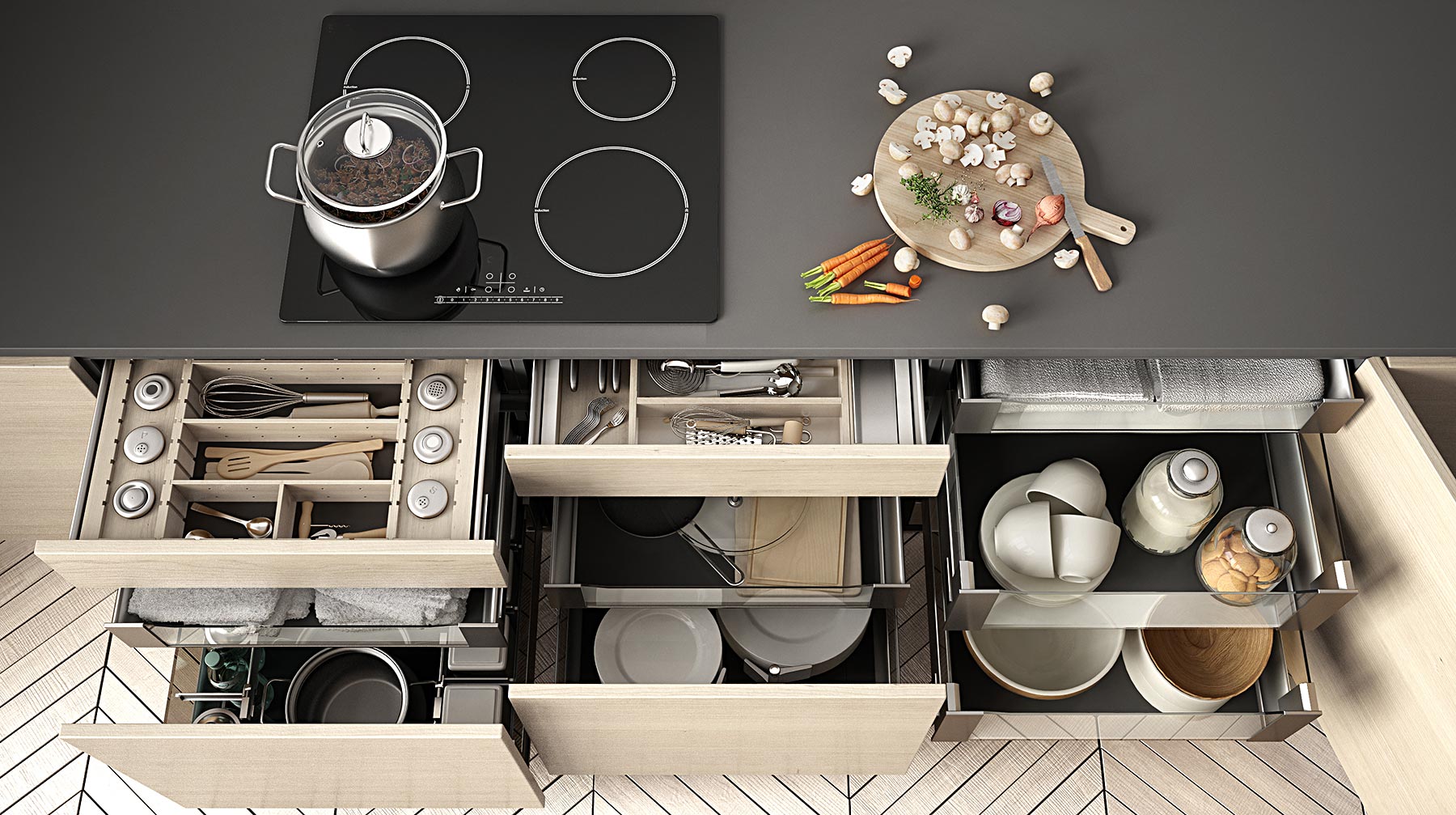Modern kitchen cabinets in Dubai UAE